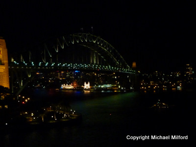 Sydney Harbour Bridge at night