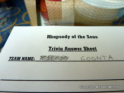 Triva on the ship