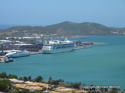 Cruise ship in Noumea