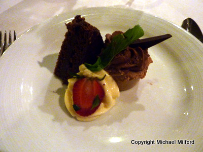 Trio of desserts