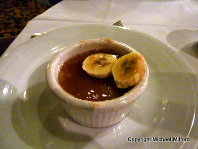 Creme brulee dessert
