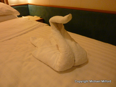 Swan towel animal